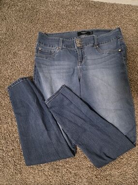 torrid Two-Tone Blue Skinny Jeans 16T